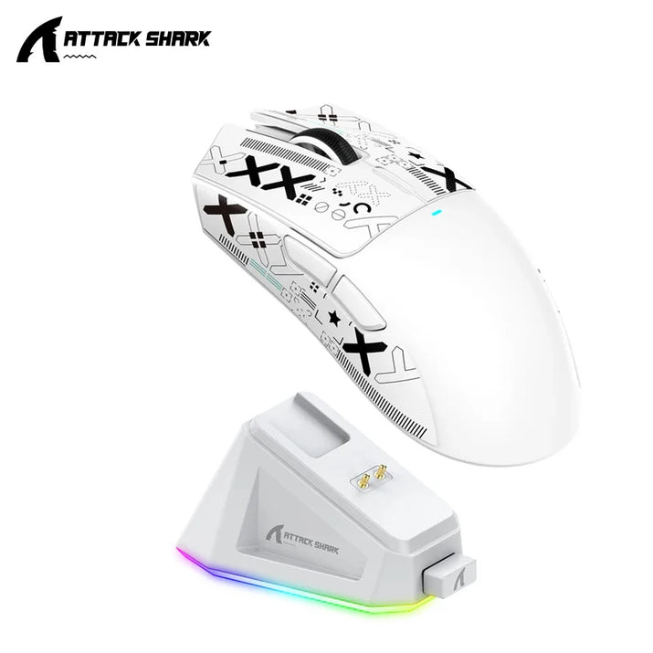 X11 Mouse PAW3311 Wireless 1K Hz Macro Magnetic RGB Docking Charger for Gaming