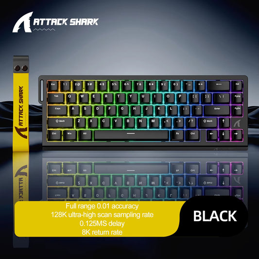 X68HE  Magnetic Gaming Keyboard Mechanical Wired for Pro Gaming 0.01Mm Rapid Trigg 8000Hz Socd/Rs 0.125Ms 128K Rate