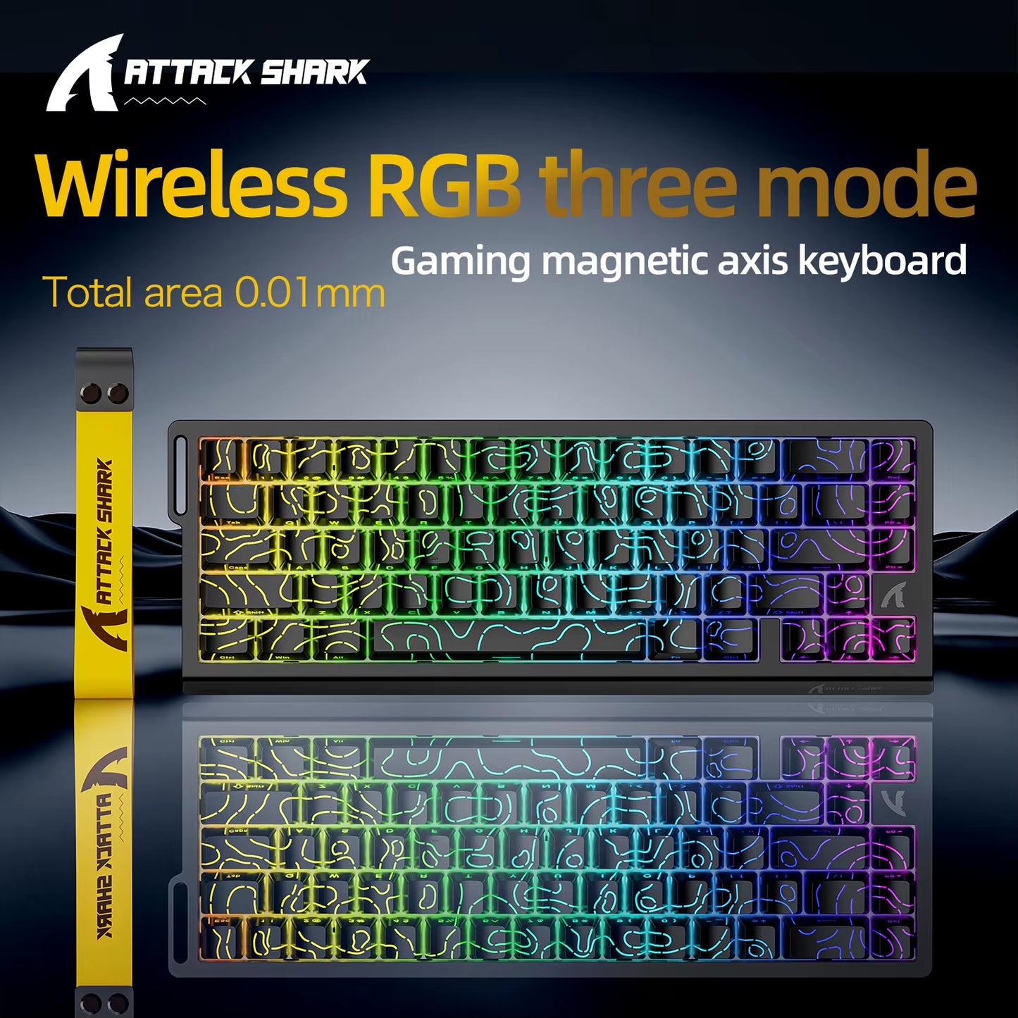 X68HE  Magnetic Gaming Keyboard Mechanical Wired for Pro Gaming 0.01Mm Rapid Trigg 8000Hz Socd/Rs 0.125Ms 128K Rate
