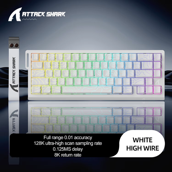 X68HE  Magnetic Gaming Keyboard Mechanical Wired for Pro Gaming 0.01Mm Rapid Trigg 8000Hz Socd/Rs 0.125Ms 128K Rate