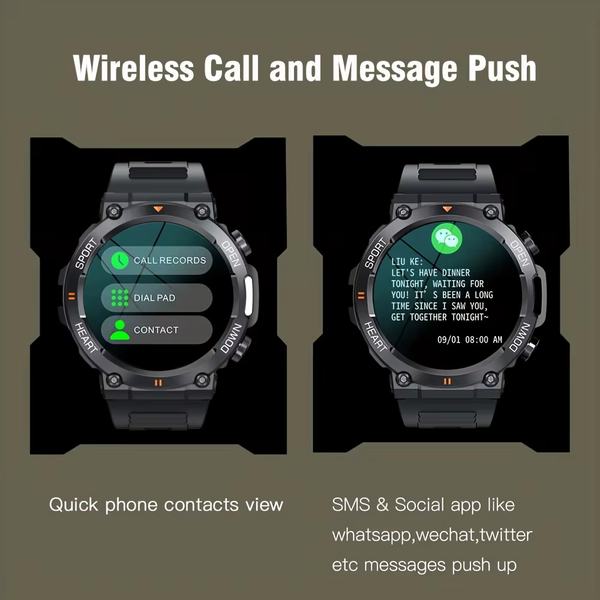 K56Pro Smart Watch for Men Heart Rate Blood Bluetooth Sport 400Mah Long Standby 1.39 Inch 360*360 HD Screen Outdoors Smartwatch