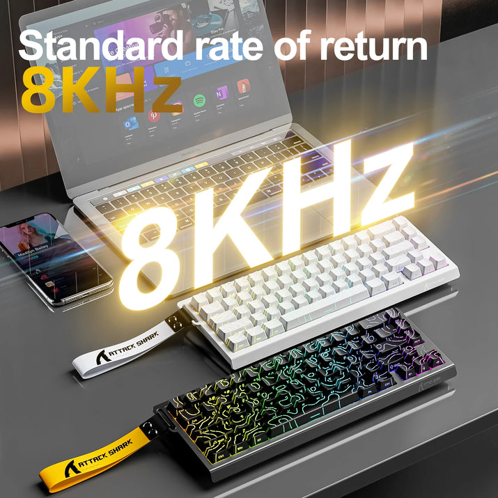 X68HE X68Pro He Magnetic Mechanical Keyboard for Pro Gaming 0.01Mm Rapid Trigg 8000Hz Socd/Rs 0.125Ms 128K Rate