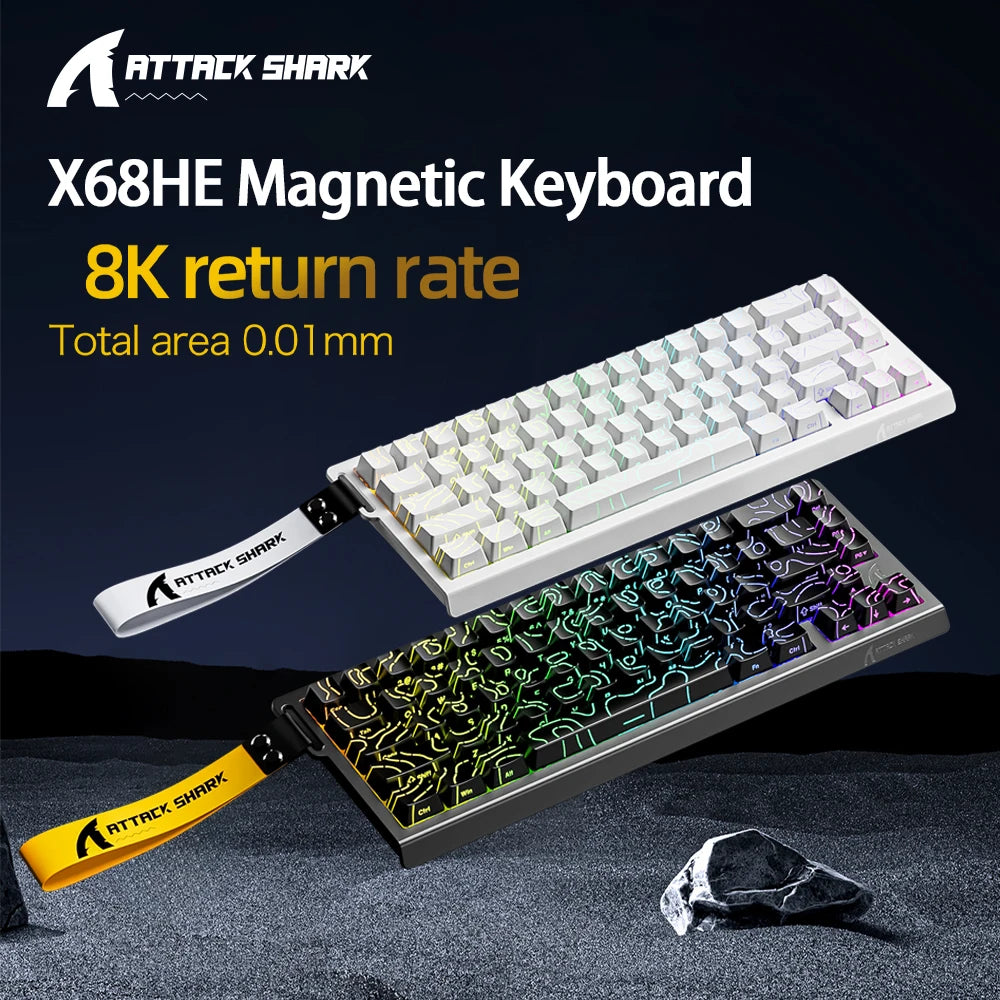 X68HE X68Pro He Magnetic Mechanical Keyboard for Pro Gaming 0.01Mm Rapid Trigg 8000Hz Socd/Rs 0.125Ms 128K Rate