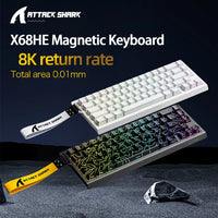 X68HE X68Pro He Magnetic Mechanical Keyboard for Pro Gaming 0.01Mm Rapid Trigg 8000Hz Socd/Rs 0.125Ms 128K Rate