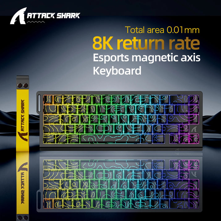 X68HE X68Pro He Magnetic Mechanical Keyboard for Pro Gaming 0.01Mm Rapid Trigg 8000Hz Socd/Rs 0.125Ms 128K Rate