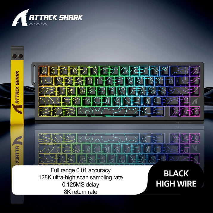 X68HE X68Pro He Magnetic Mechanical Keyboard for Pro Gaming 0.01Mm Rapid Trigg 8000Hz Socd/Rs 0.125Ms 128K Rate