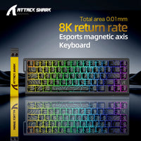 X68HE  Magnetic Gaming Keyboard Mechanical Wired for Pro Gaming 0.01Mm Rapid Trigg 8000Hz Socd/Rs 0.125Ms 128K Rate