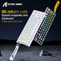 X68HE  Magnetic Gaming Keyboard Mechanical Wired for Pro Gaming 0.01Mm Rapid Trigg 8000Hz Socd/Rs 0.125Ms 128K Rate