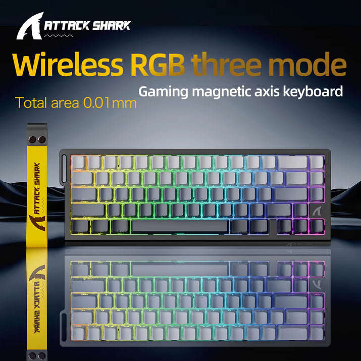 X68HE  Magnetic Gaming Keyboard Mechanical Wired for Pro Gaming 0.01Mm Rapid Trigg 8000Hz Socd/Rs 0.125Ms 128K Rate