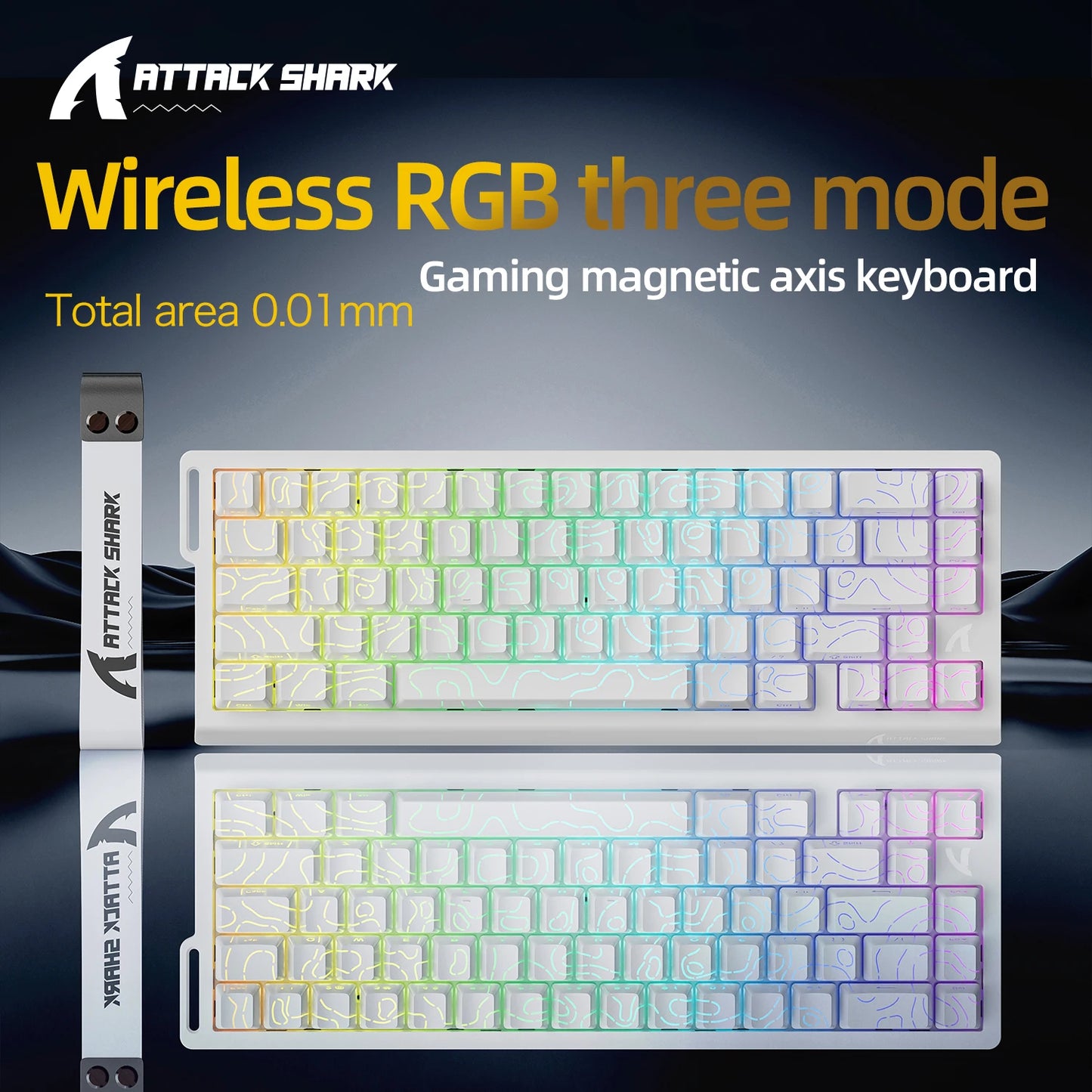 X68HE  Magnetic Gaming Keyboard Mechanical Wired for Pro Gaming 0.01Mm Rapid Trigg 8000Hz Socd/Rs 0.125Ms 128K Rate