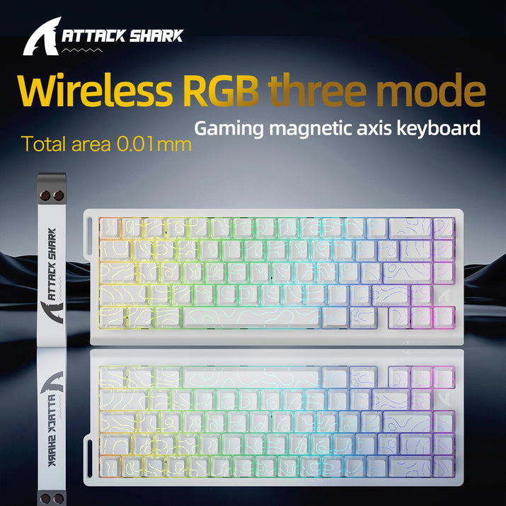 X68HE  Magnetic Gaming Keyboard Mechanical Wired for Pro Gaming 0.01Mm Rapid Trigg 8000Hz Socd/Rs 0.125Ms 128K Rate