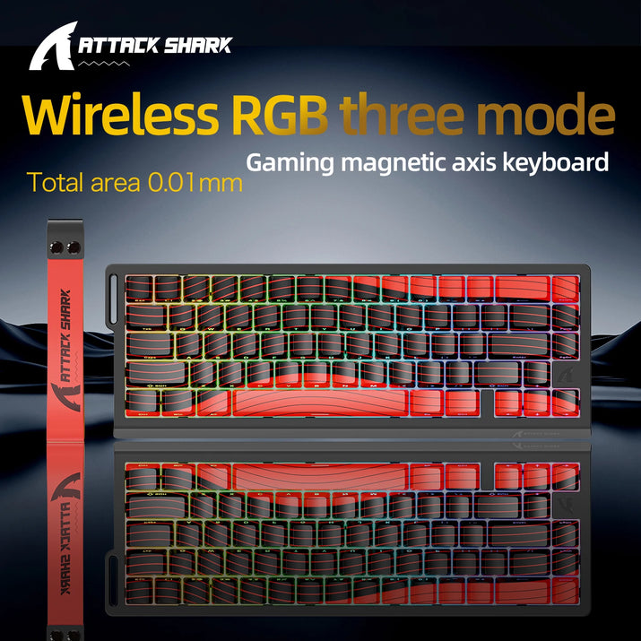 X68HE  Magnetic Gaming Keyboard Mechanical Wired for Pro Gaming 0.01Mm Rapid Trigg 8000Hz Socd/Rs 0.125Ms 128K Rate